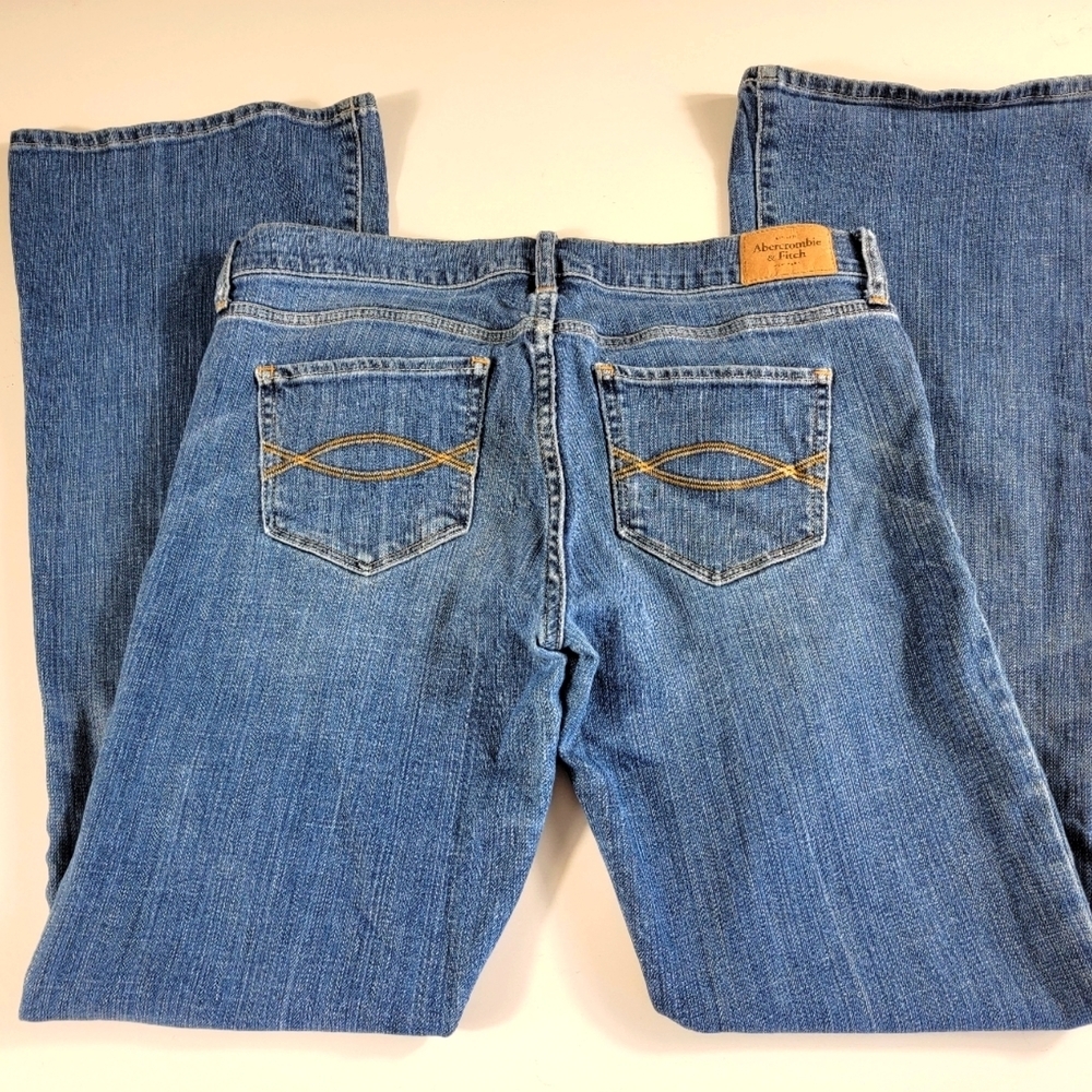 Abercrombie & Fitch Perfect Stretch blue Jeans Size 6 tag 28x33 (real 31x32) ^